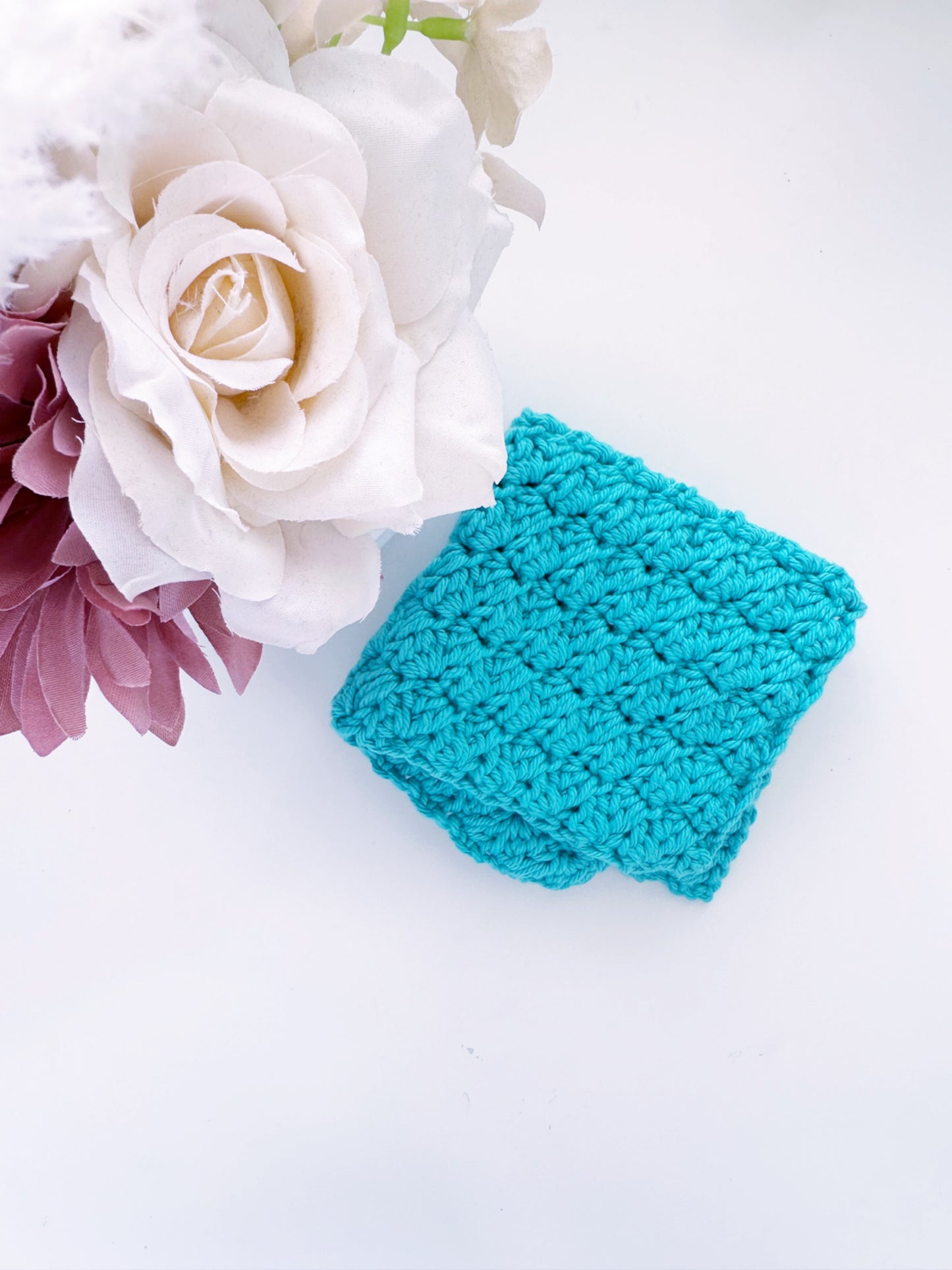 Crochet Washcloth - Rippling Tides