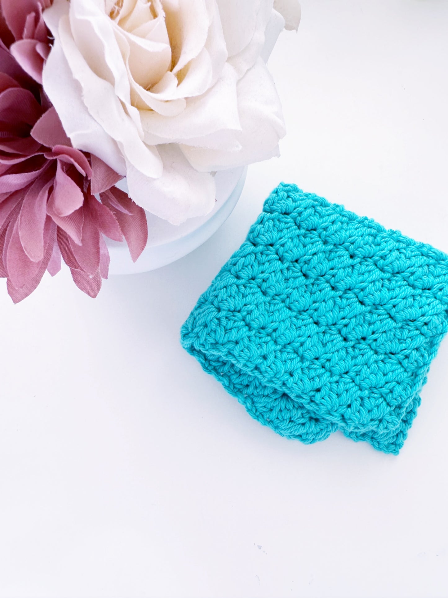 Crochet Washcloth - Rippling Tides