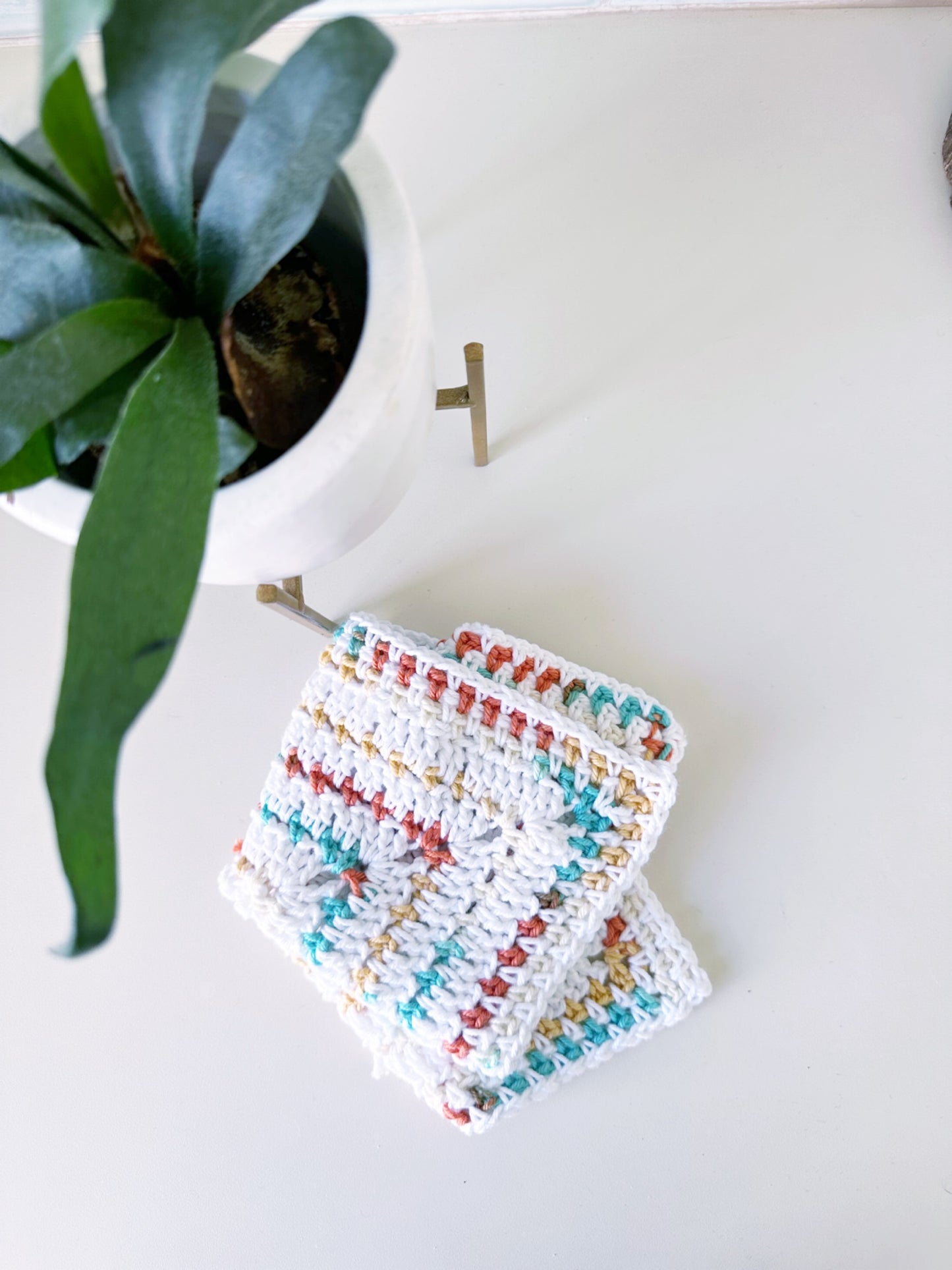 Crochet Washcloth - Mossy Meadow