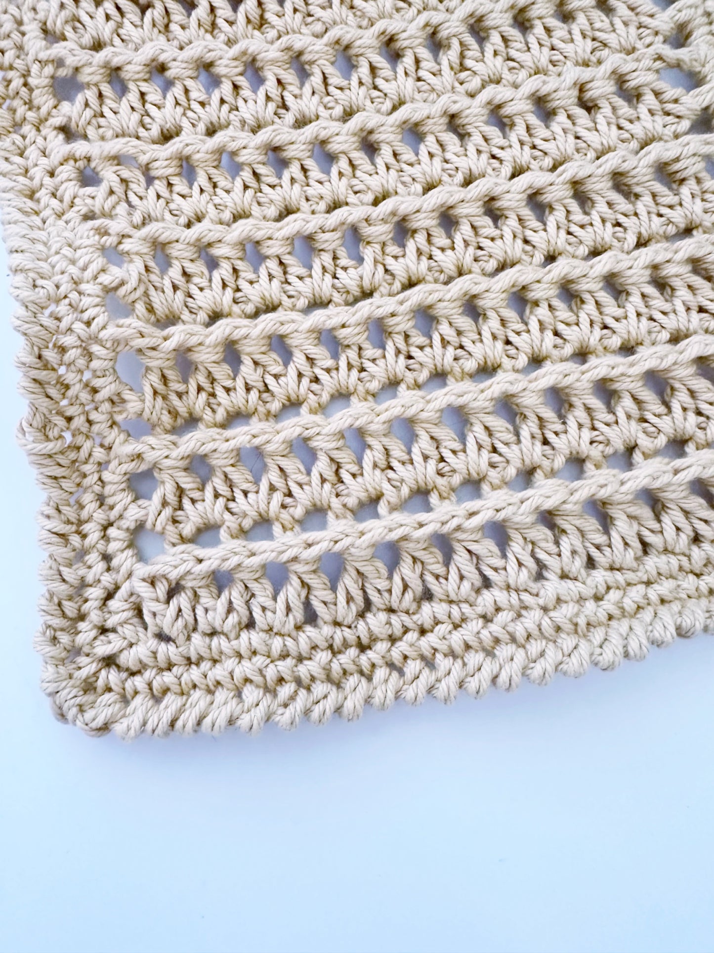 Crochet Washcloth - Golden Dunes