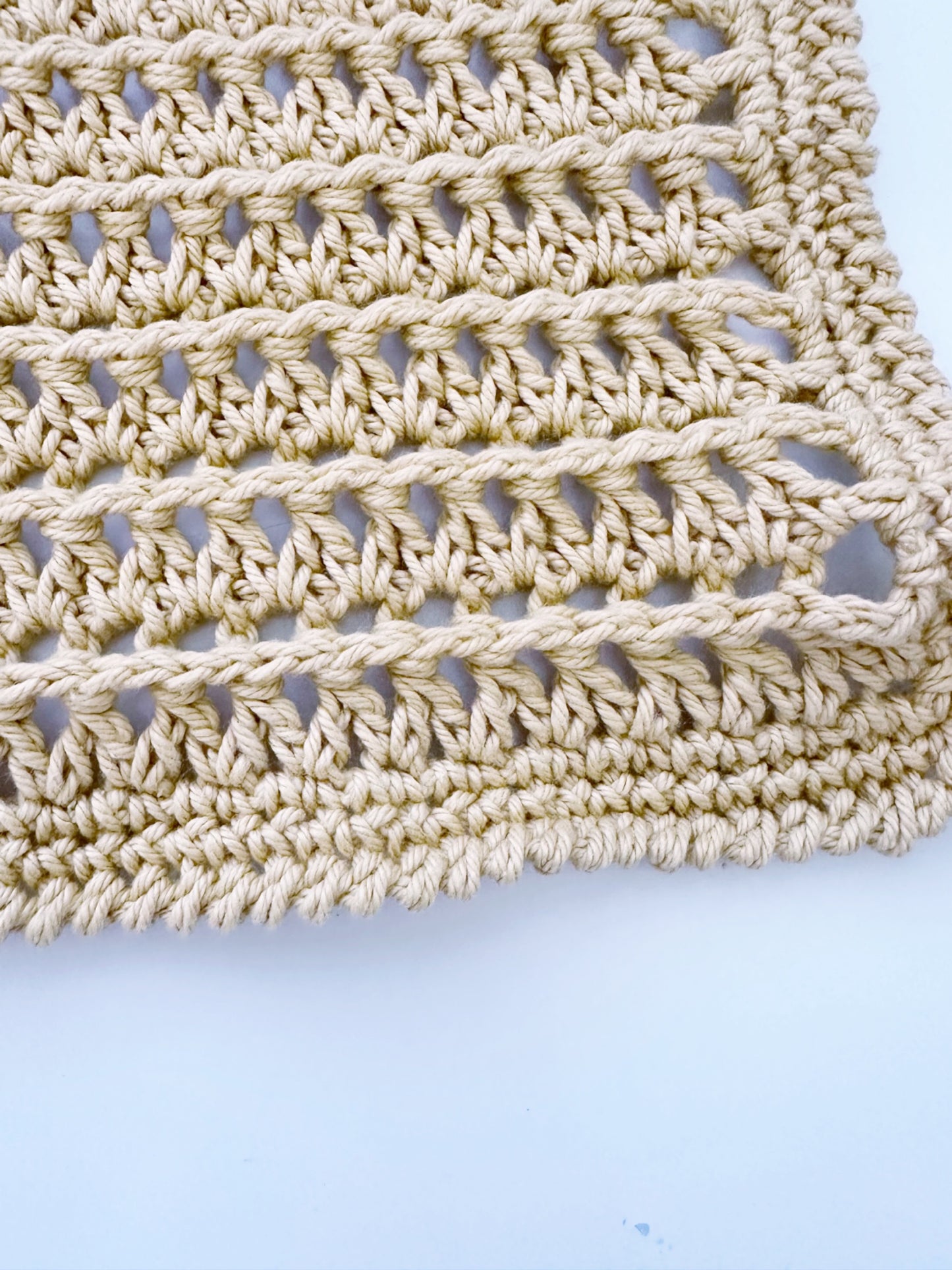 Crochet Washcloth - Golden Dunes