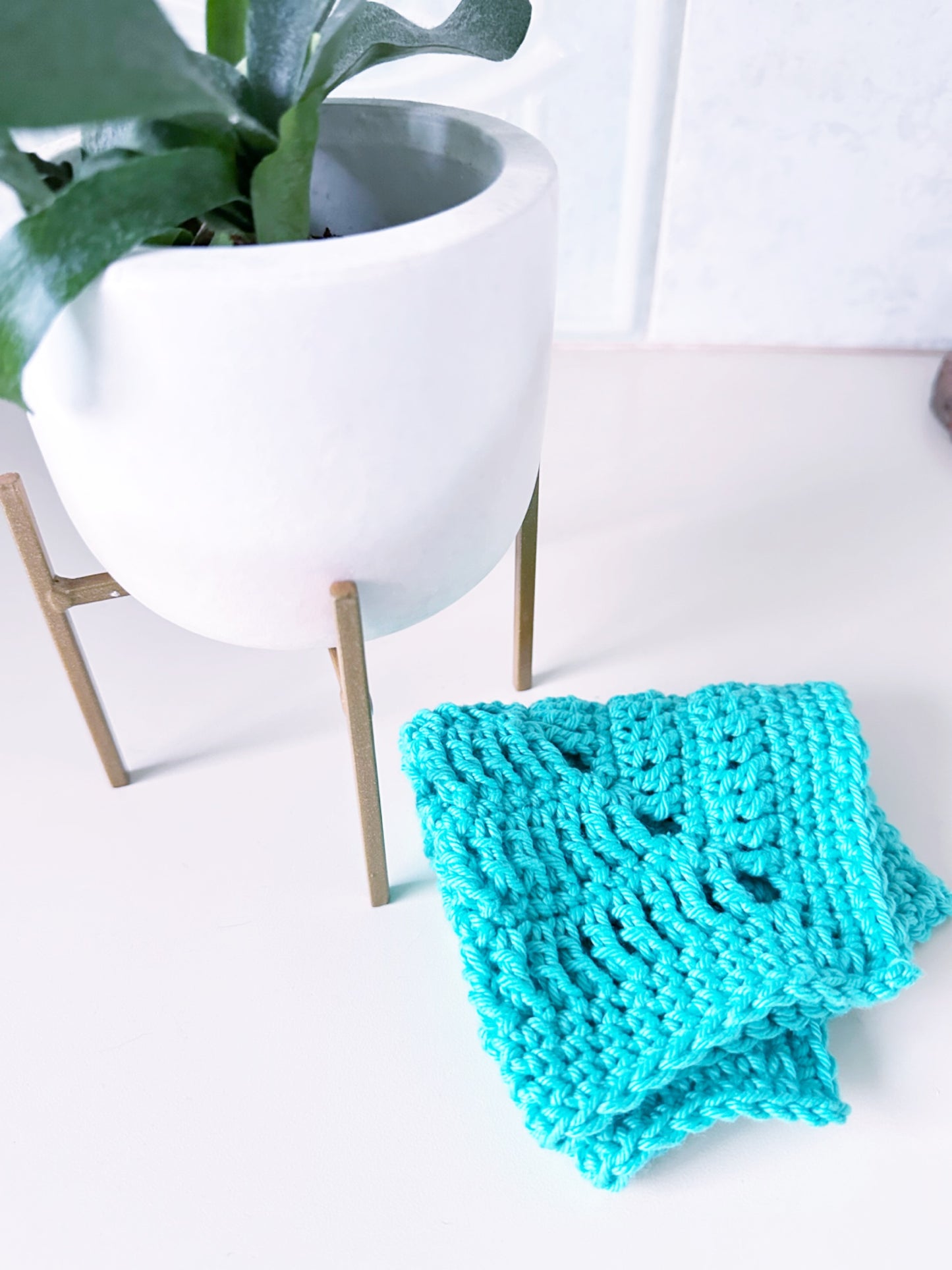 Crochet Washcloth - lagoon Loops