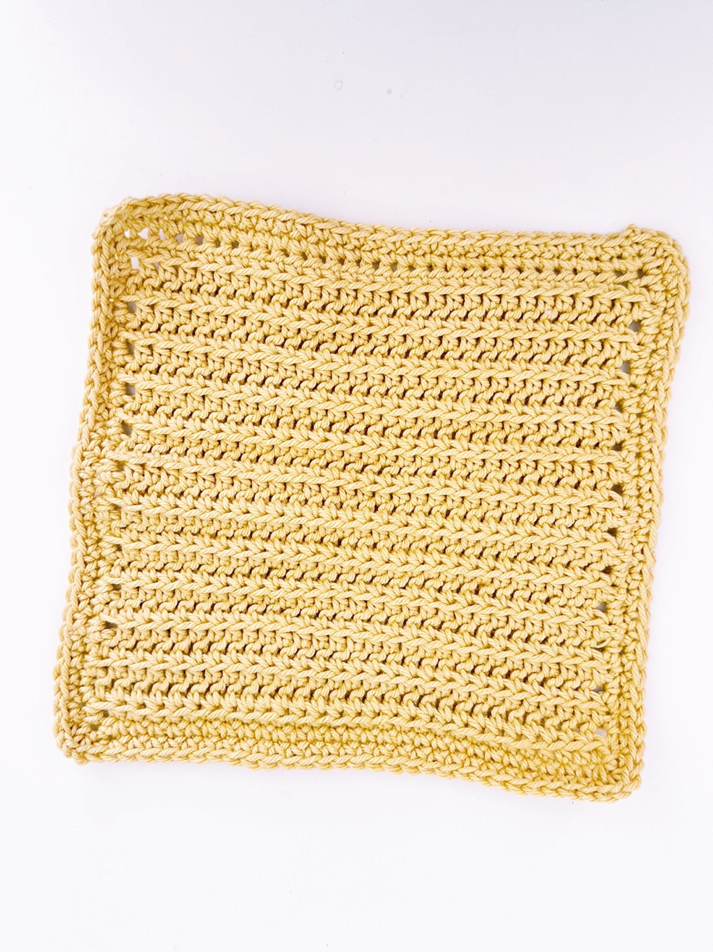 Sunlit Sands Crochet Washcloth Pattern | Beginner-Friendly PDF