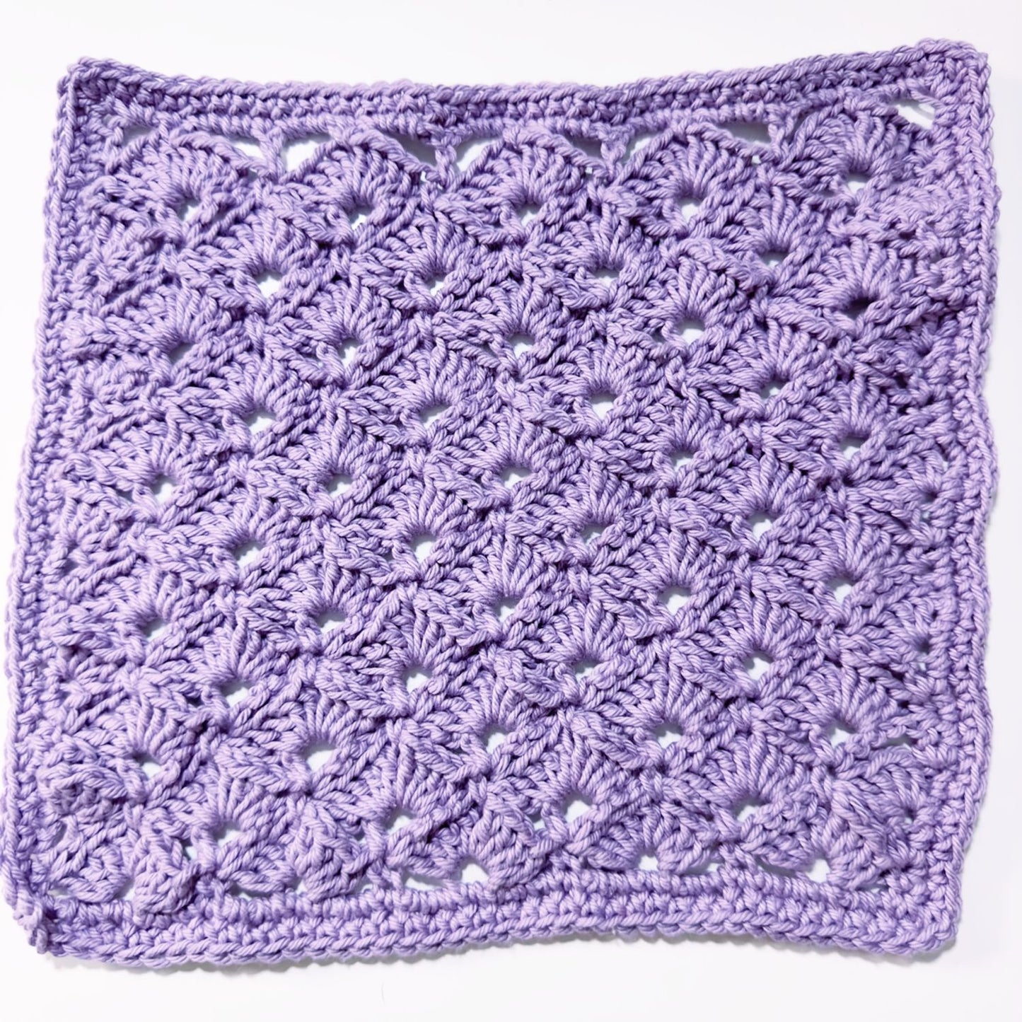 Crochet Washcloth - Shell Symphony