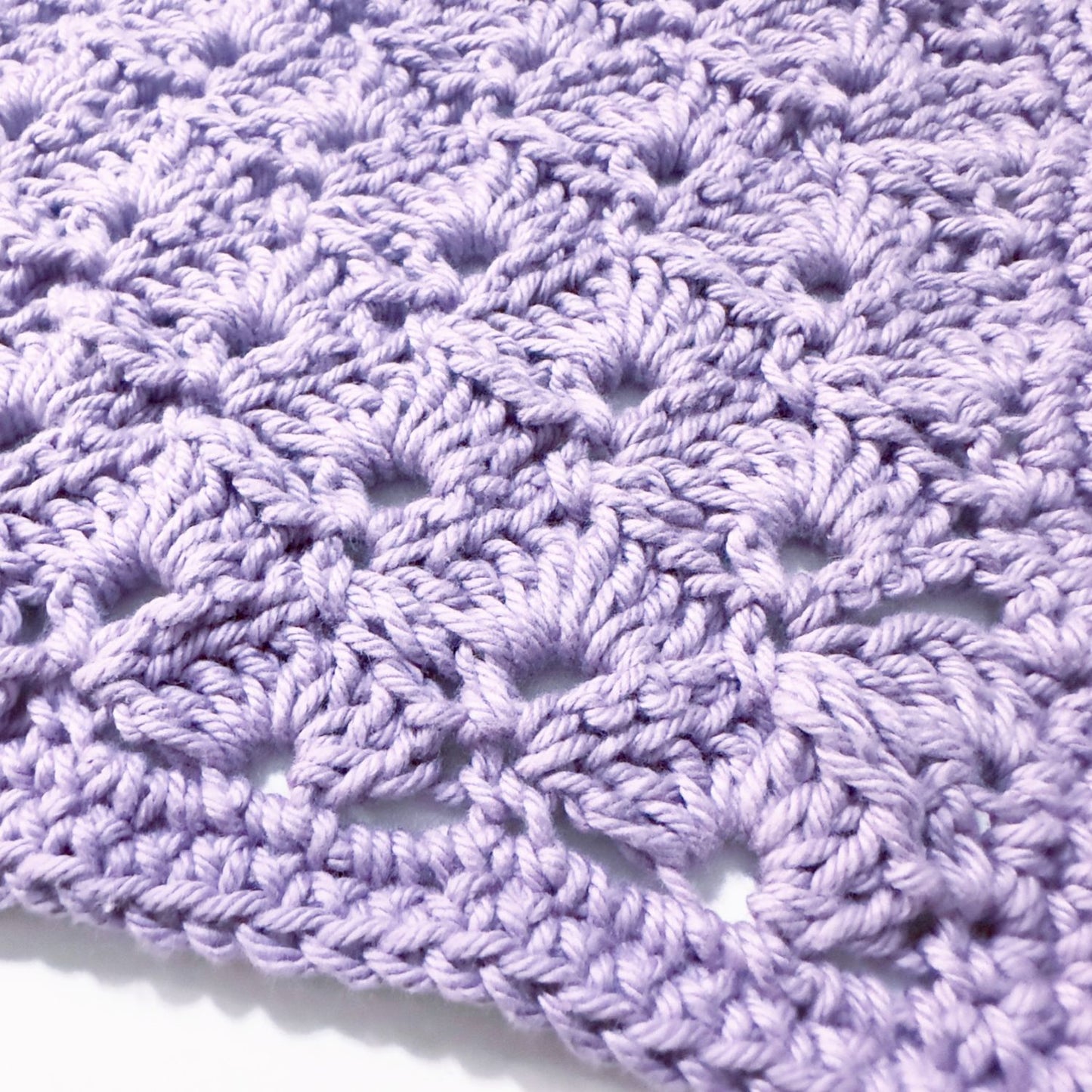 Crochet Washcloth - Shell Symphony