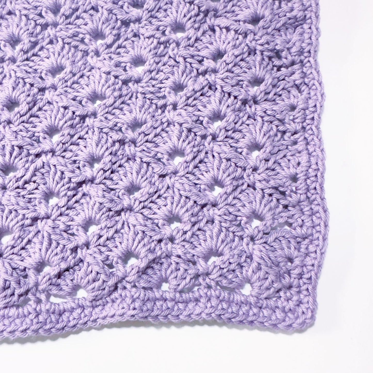 Crochet Washcloth - Shell Symphony