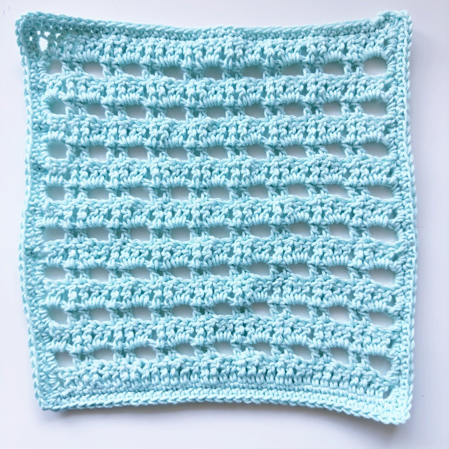 Crochet Washcloth - Treble Grid