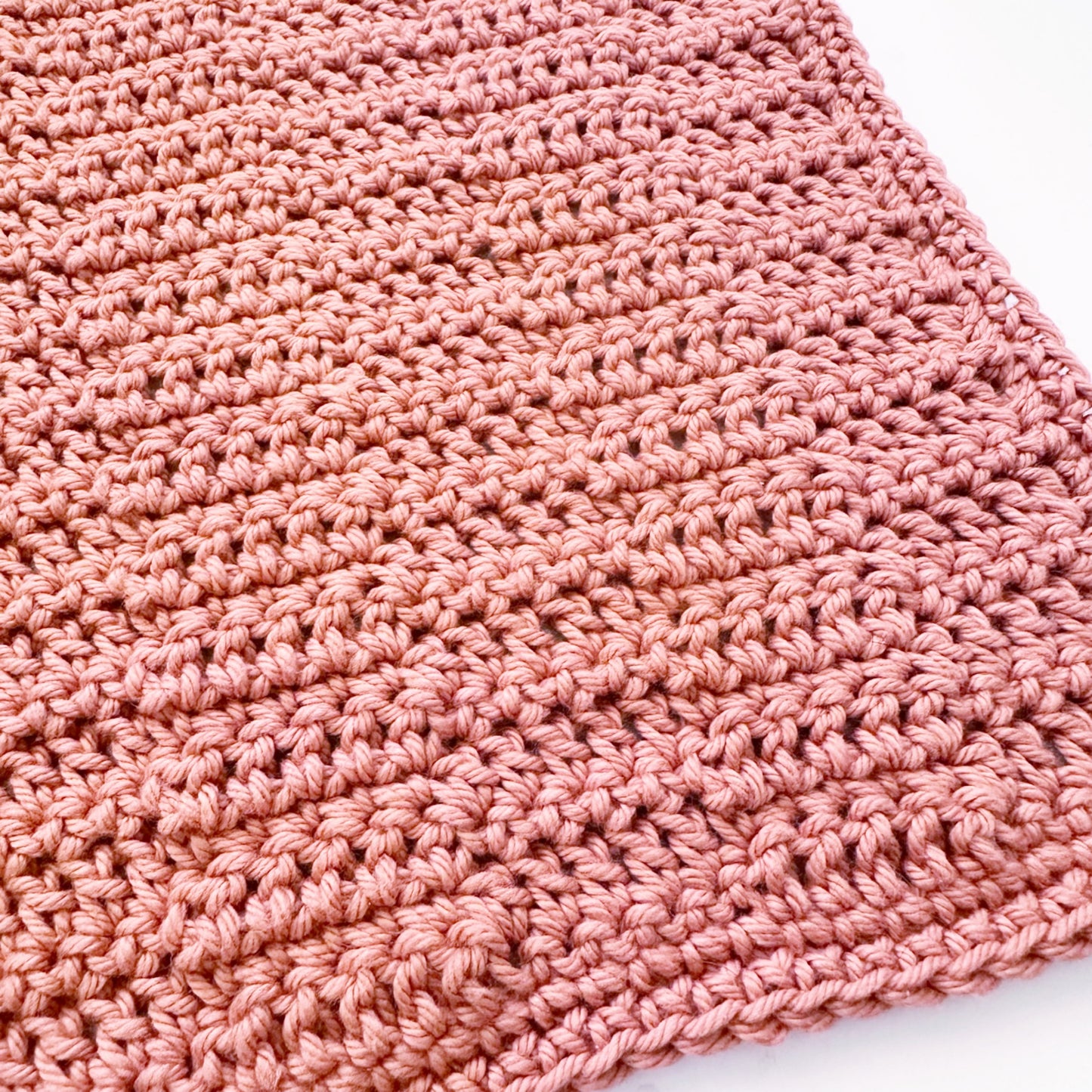 Crochet Washcloth - Rosewood Rows