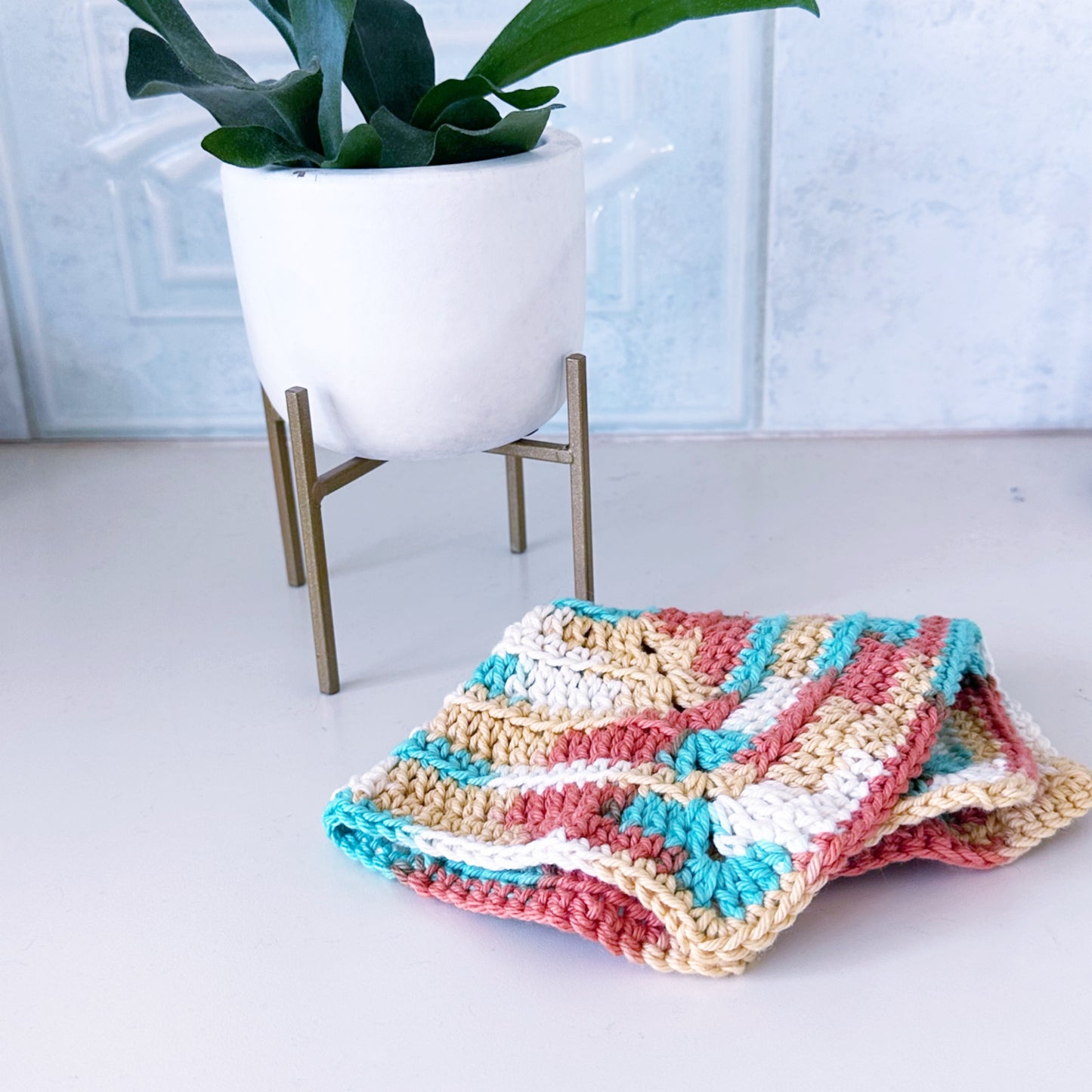 Crochet Washcloth - Terra Twist