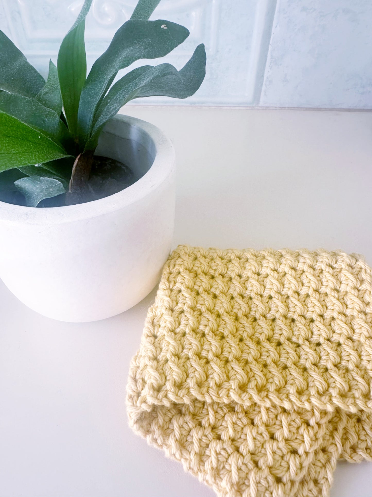 Crochet Washcloth - Hearthstone