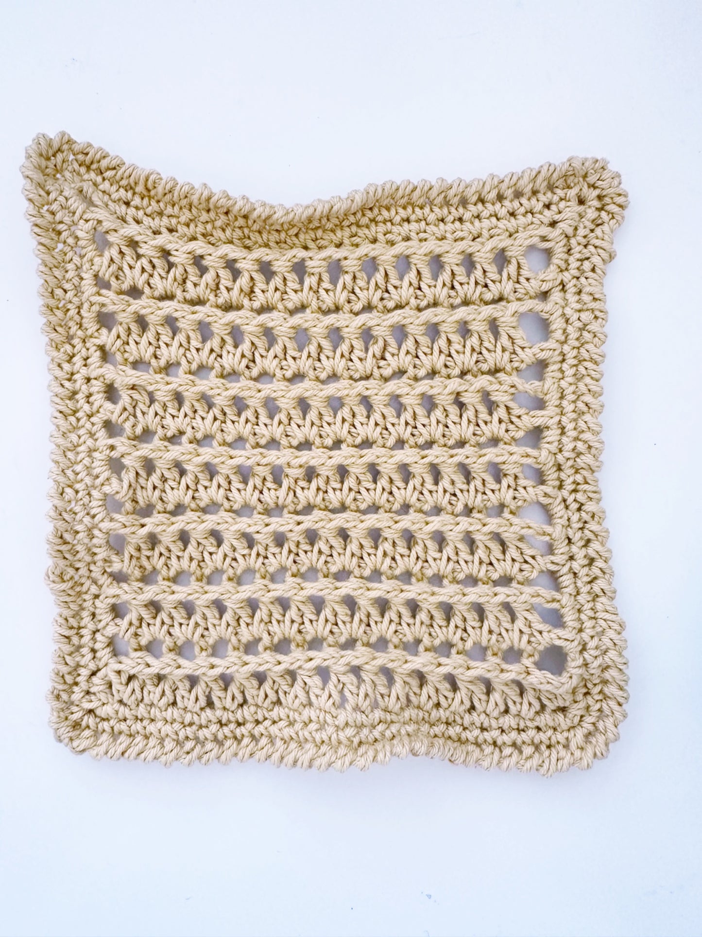 Crochet Washcloth - Golden Dunes