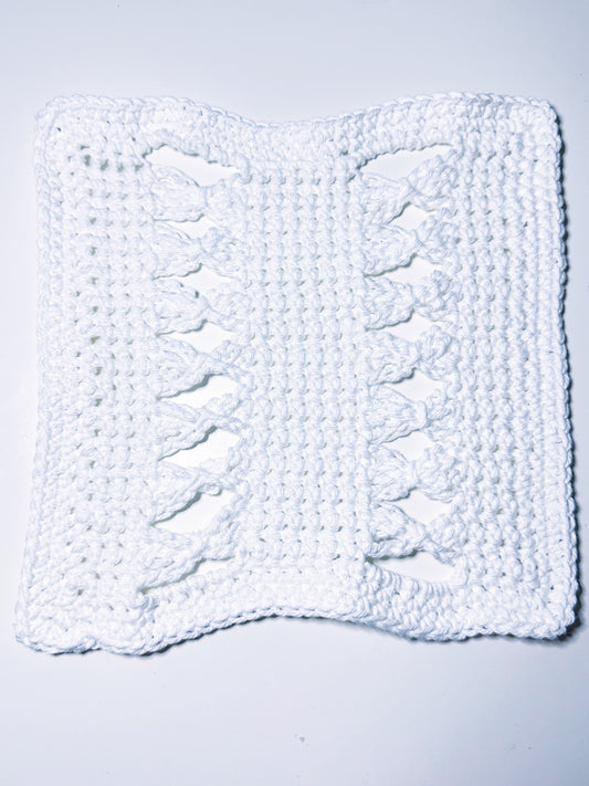 Crochet Washcloth - Ivory Isles