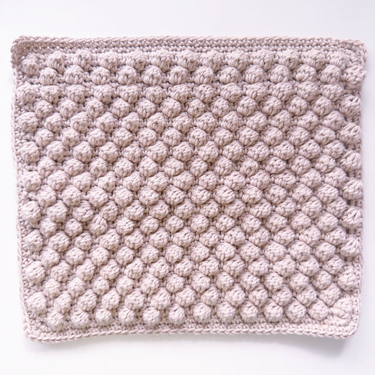 Crochet Washcloth - Bobble Trouble