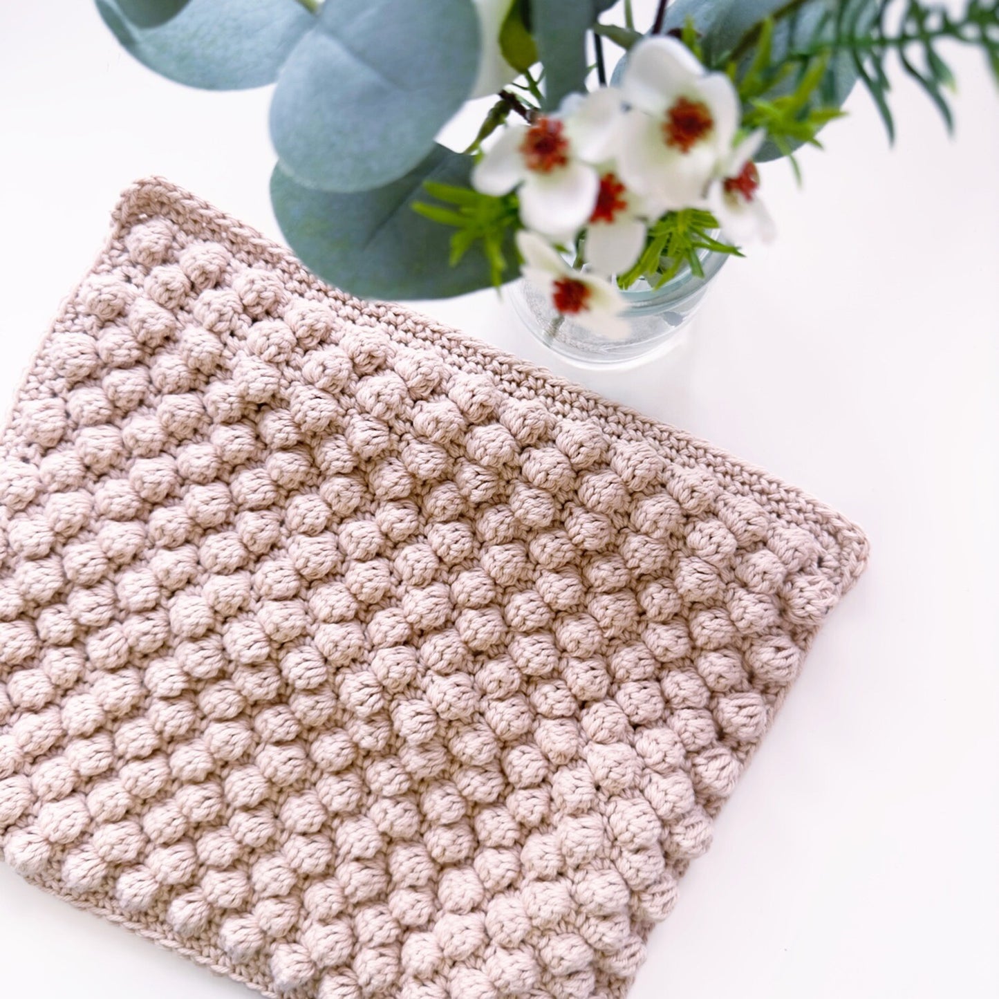 Crochet Washcloth - Bobble Trouble