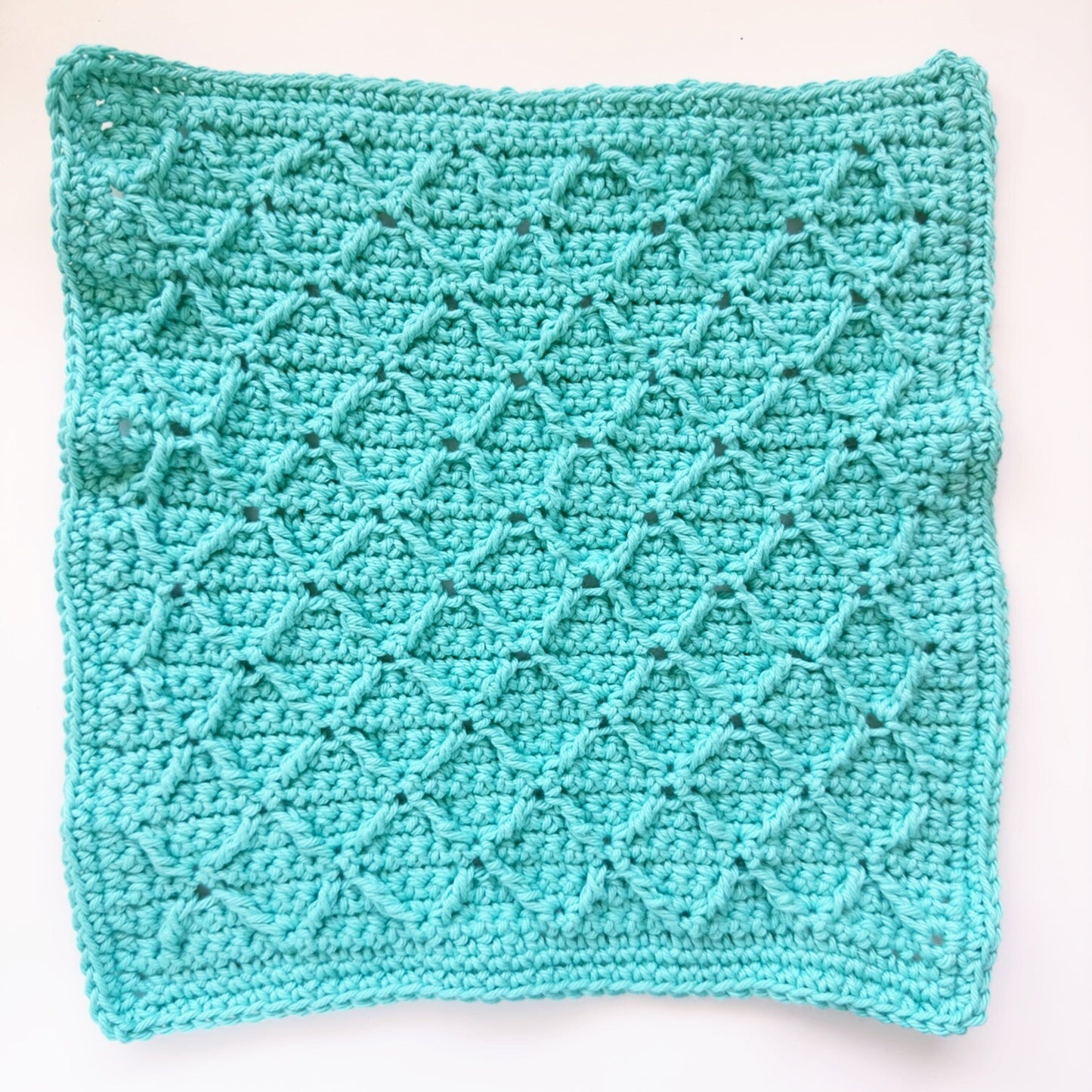 Crochet Washcloth - Diamonds Forever