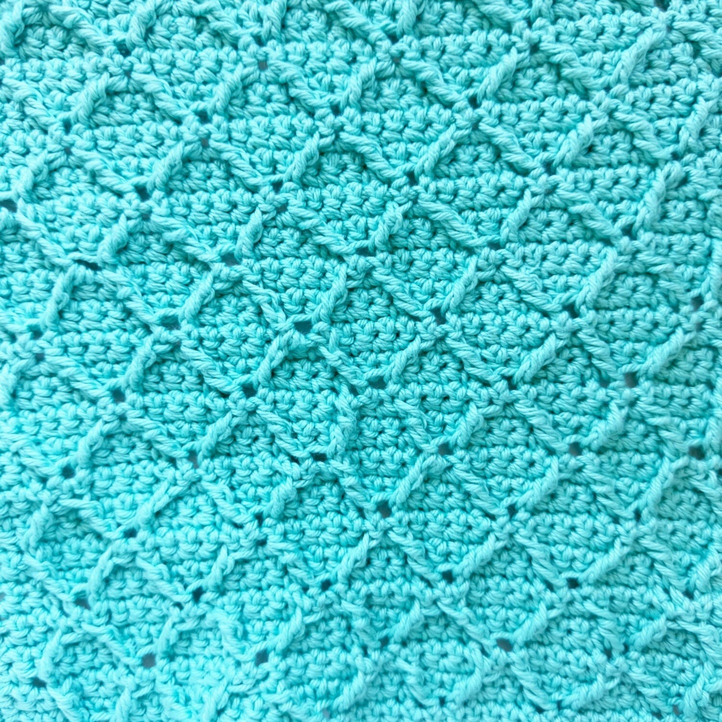 Crochet Washcloth - Diamonds Forever