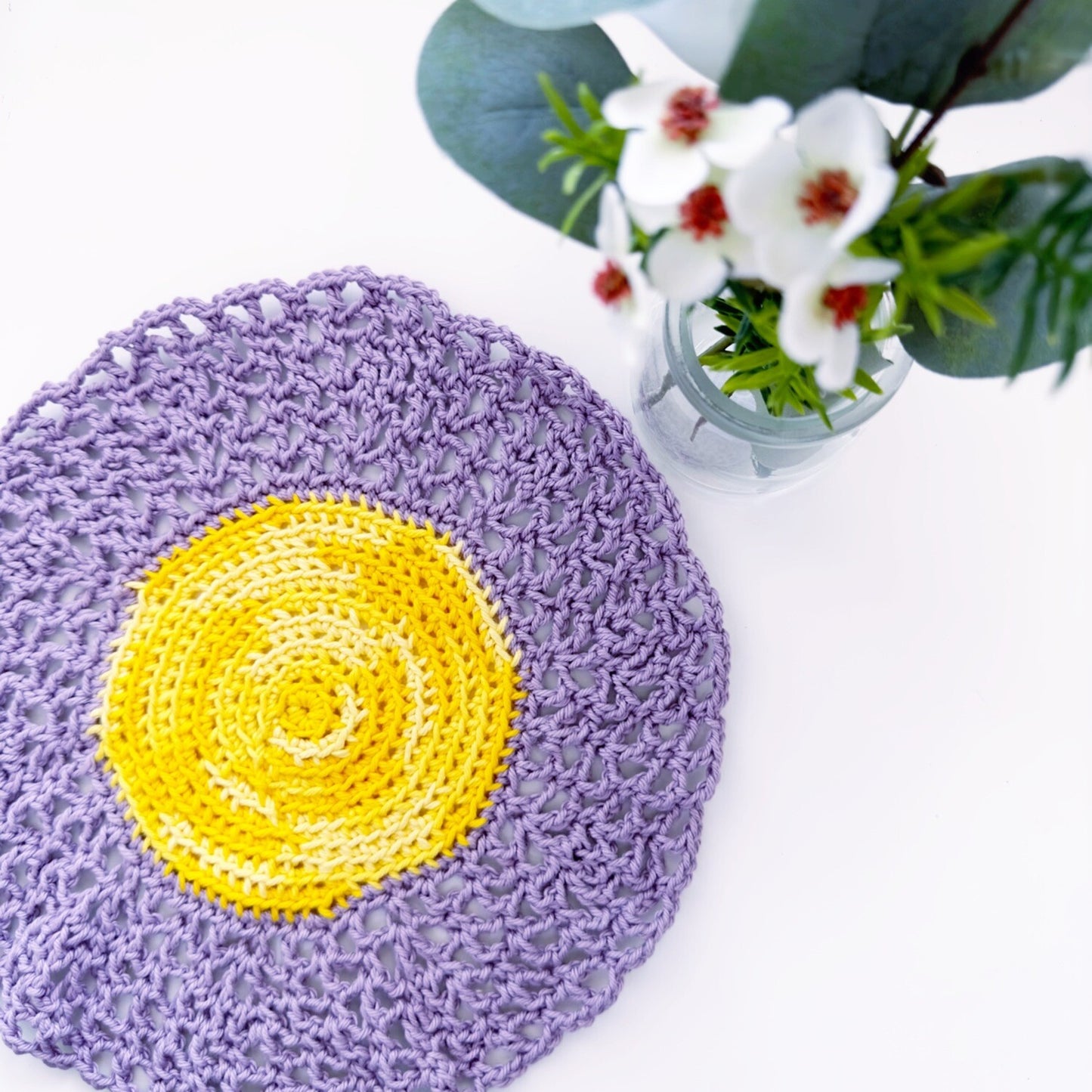 Crochet Washcloth - Flower Power