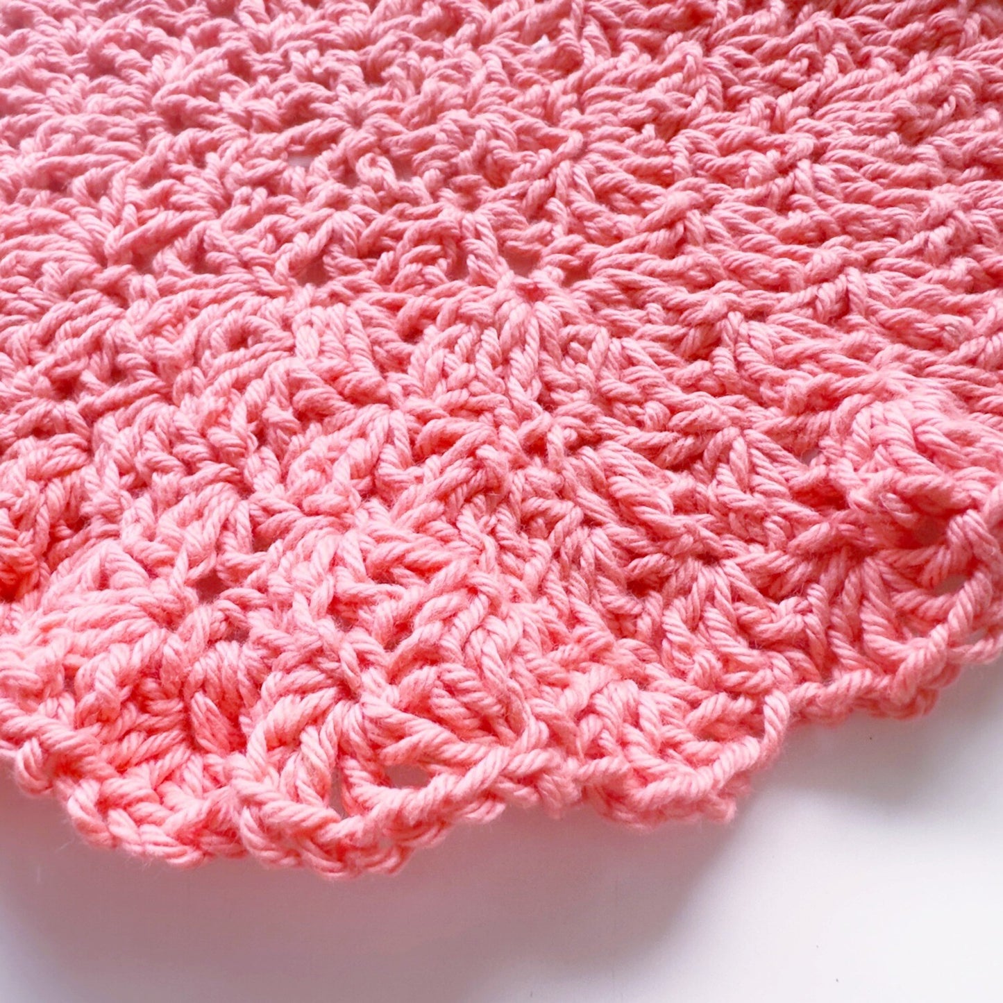 Crochet Washcloth - Pretty Peony