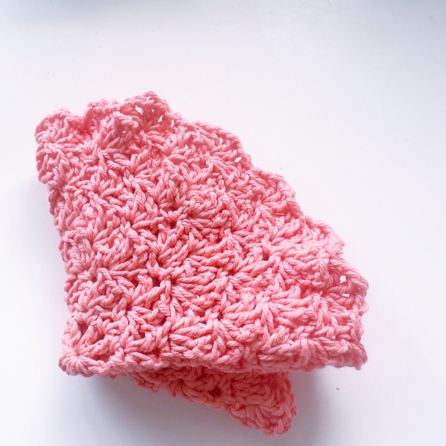 Crochet Washcloth - Pretty Peony