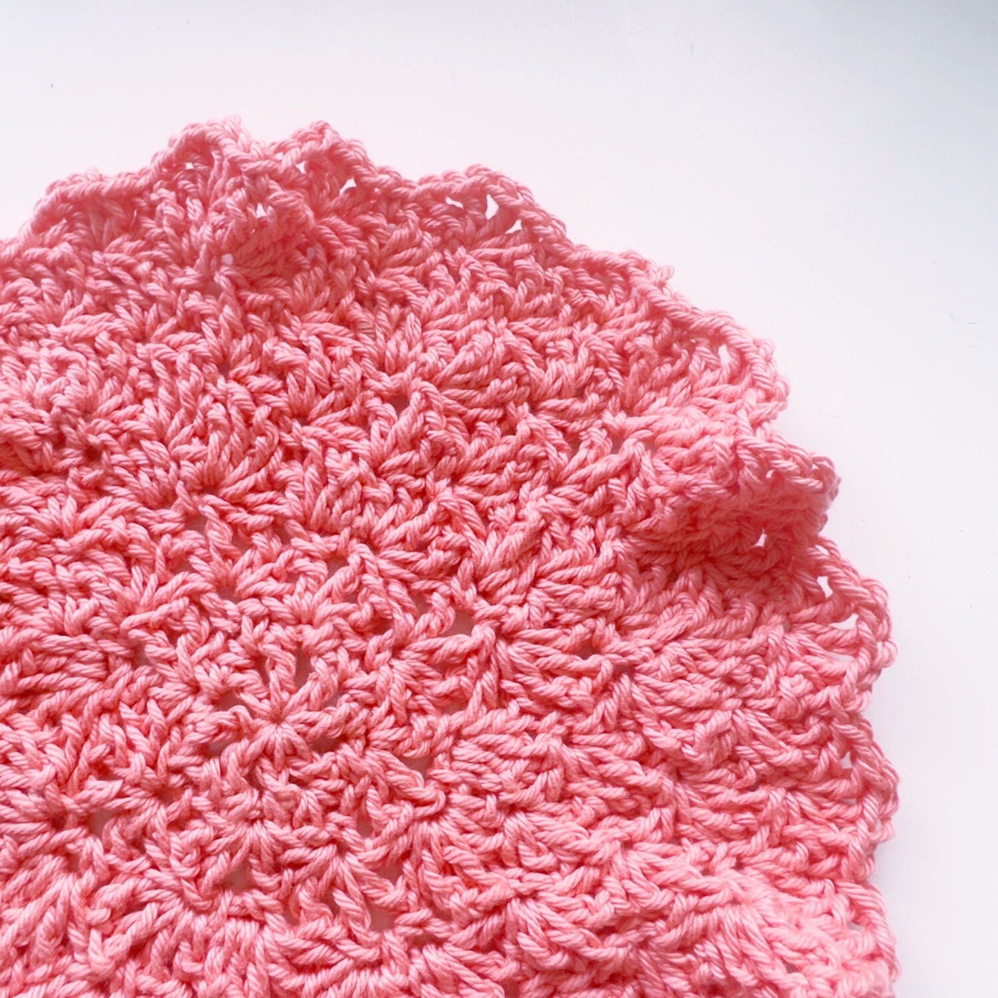 Crochet Washcloth - Pretty Peony