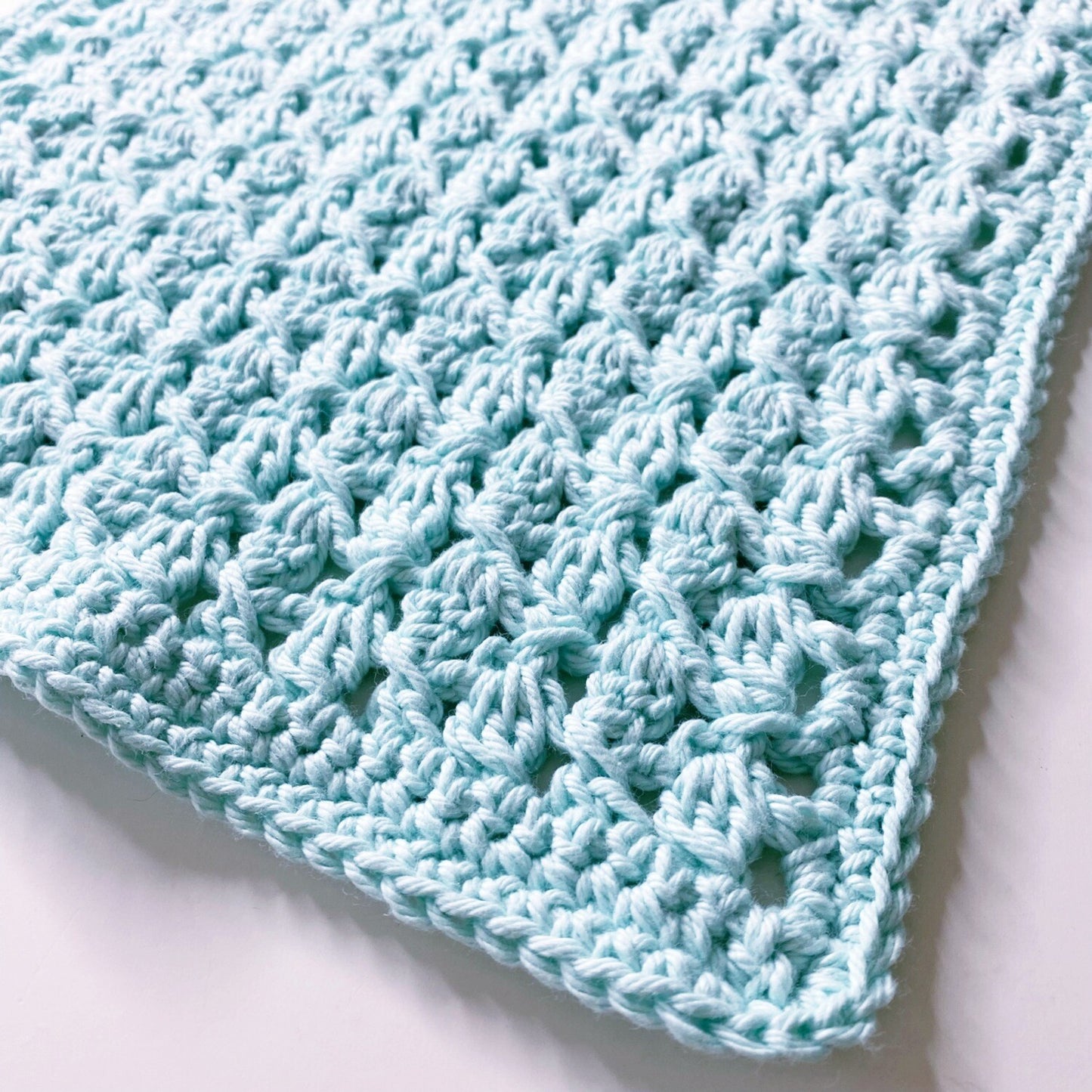 Crochet Washcloth - Round the Twist