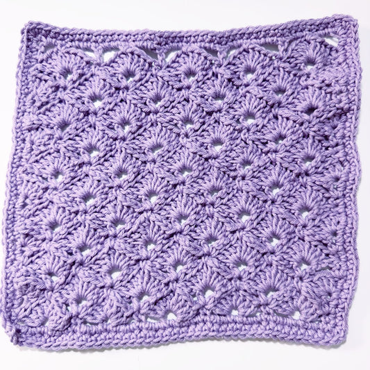 Crochet Washcloth - Shell Symphony